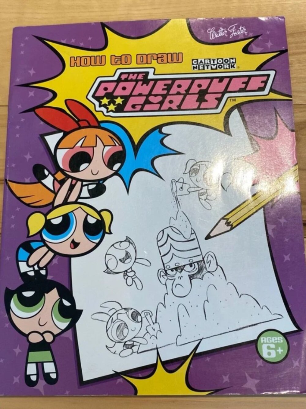 Rare How to Draw Powerpuff Girls Lauren Faust Paperback Vintage Art Book